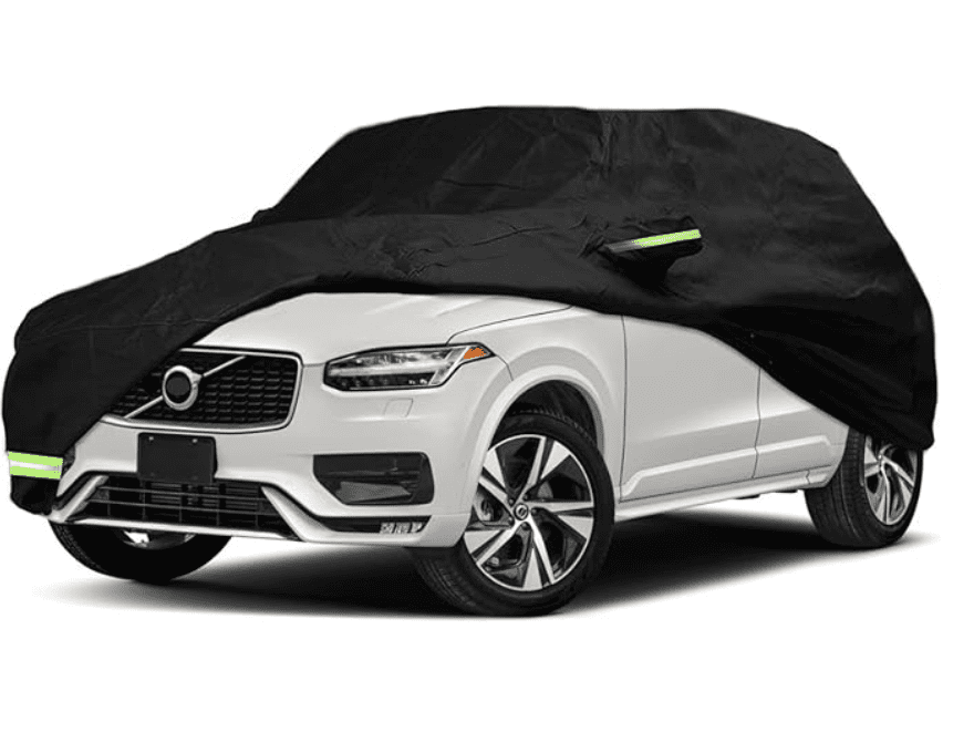 YIXIN Waterproof Car Cover for 2002-2023 Volvo XC90 Car Cover Custom Fit 100% Waterproof Windproof Strap & Single Door Zipper Bands for Snow Rain Dust Hail Protection Your Mobile Garage, Giving Your All-Weather, All-Season Protection Feature: STURDY MATER