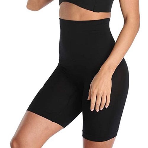 Women High Waisted Body Shaper Shorts Tummy Control Plus Size Shapewear Waist Trainer Shorts Anti-Slip Knickers