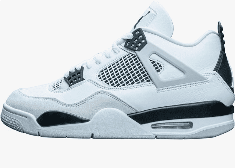 Nike Air Jordan 4 Retro – 308497 106, White/Black-neutral Grey, 10 US DH6927-111