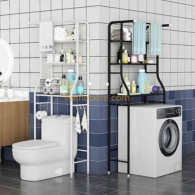 Floor-Standing Shelf For Bathroom Upper Storage Rack For Toilet Washing Machine Multi-Layer Bathroom Storage Shelf Accessories