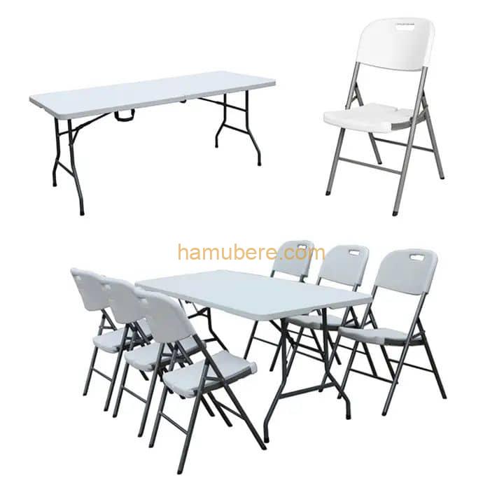 Outdoor furniture of 6 Chair and 1 Table