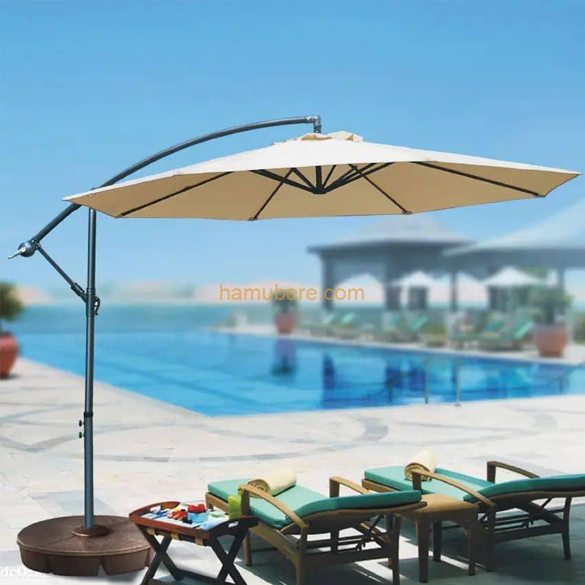 OUTDOOR patio 3m hanging offset umbrella