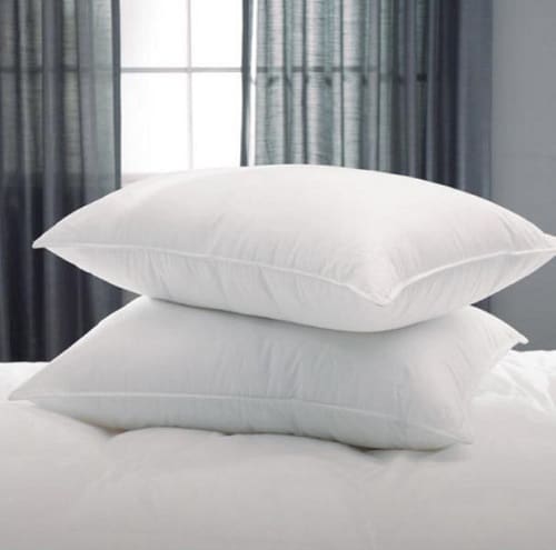 AVIDO Luxury Polyester Fibre Solid Sleeping Pillow Pack of 2 (White)