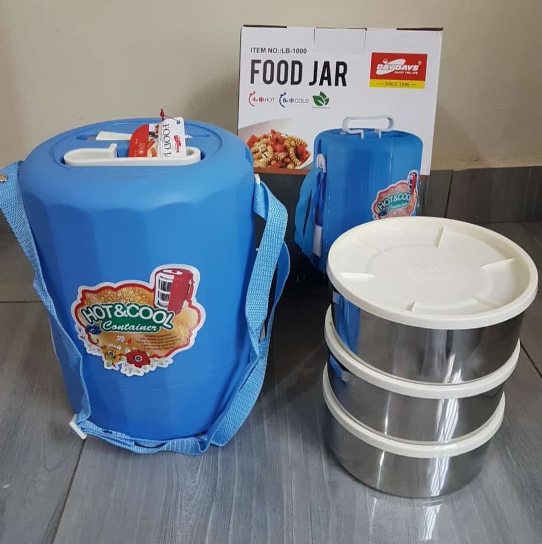 DayDays food thermos 3 l, keeps warm 4 hours, cold 6 hours, 3 compartments, 21×28 s tourist dishes Camping cookware Tourism Thermos arctic Camping bowler Flask Tableware Travel hours heat retention time sport tea long