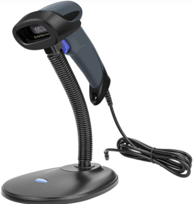 2D Hand held Wired Barcode Scanner With Stand USB QR Code &Barcode Reader