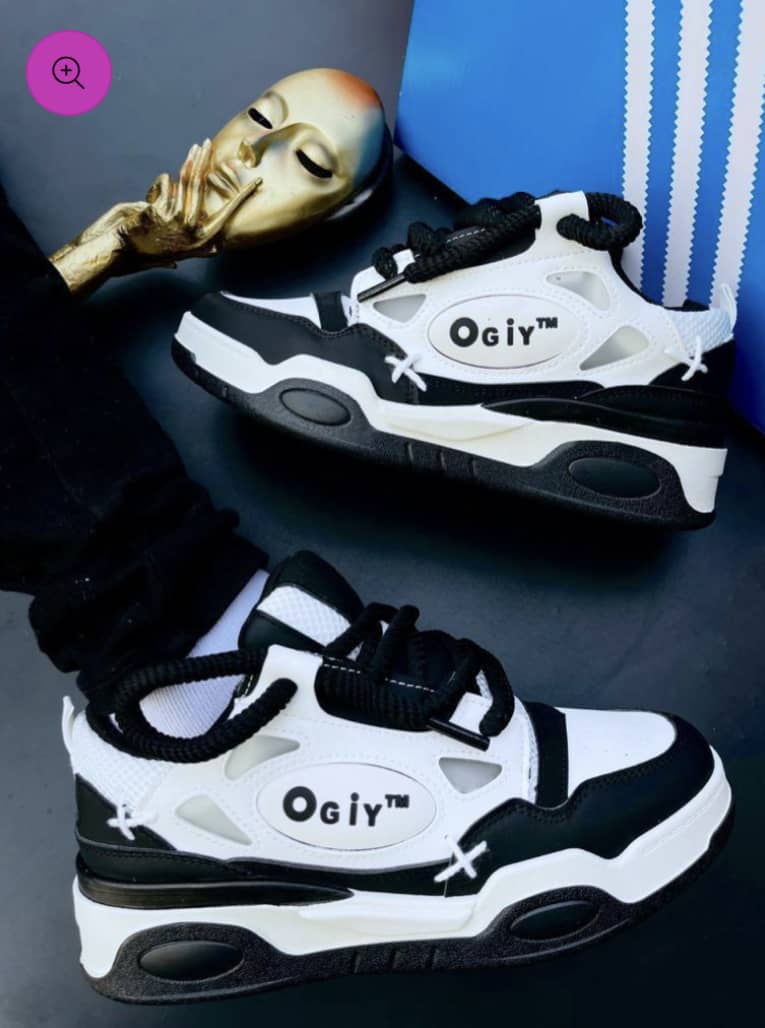 Men’s Fashionable Round Toe Muffin Bottom Mid Heel Sneakers