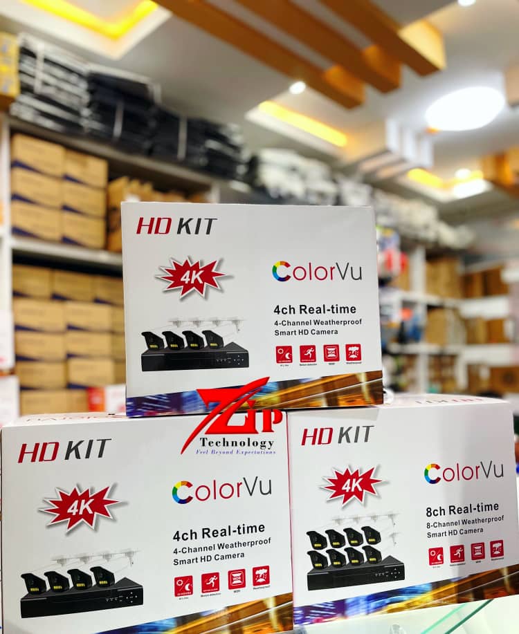 COLORVUU CCTV CAMERA -4Channel 5MP ColorVu+Cat5