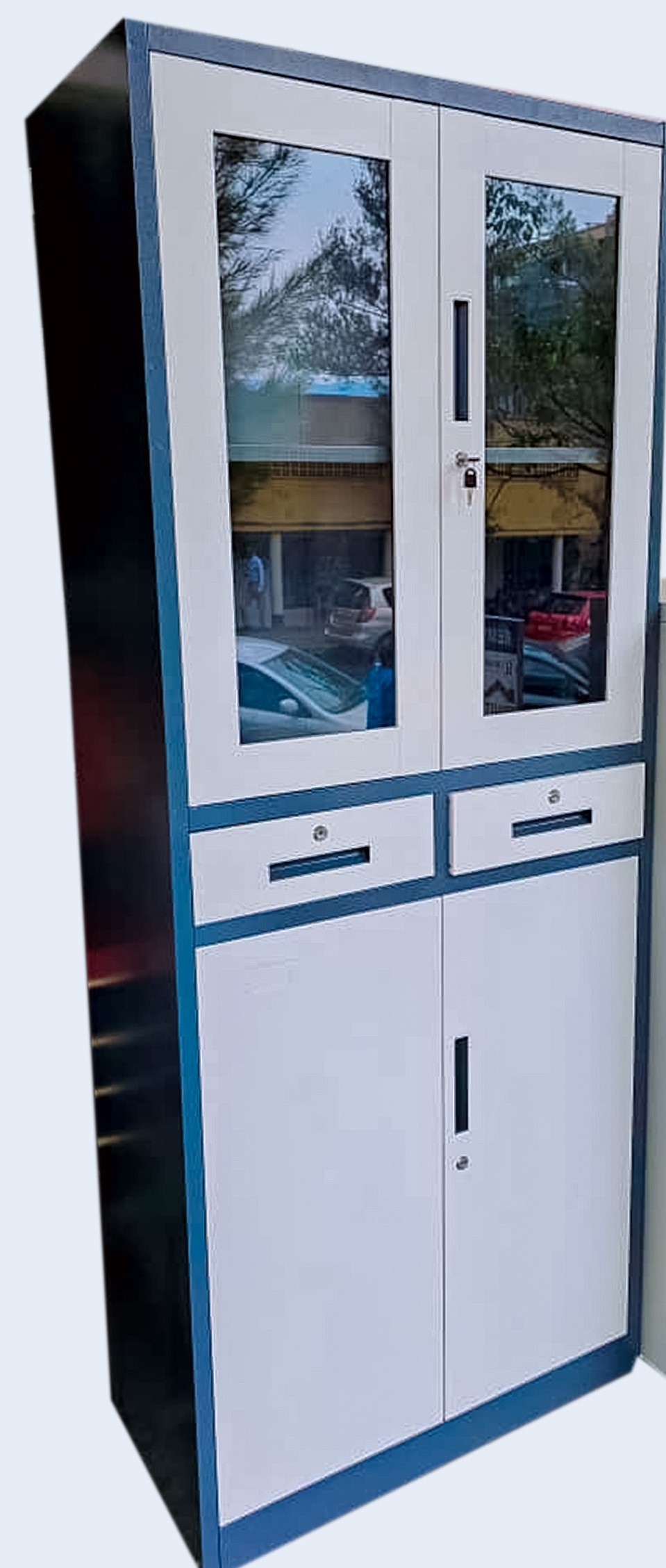 Hotel Glass Metal Cabinet 2m