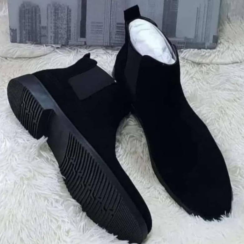 Winter Luxury Chelsea Boots Mens Leather Shoes Red Mens Ankle Boots Fashion High Quality Brands Autumn Winter Mens S