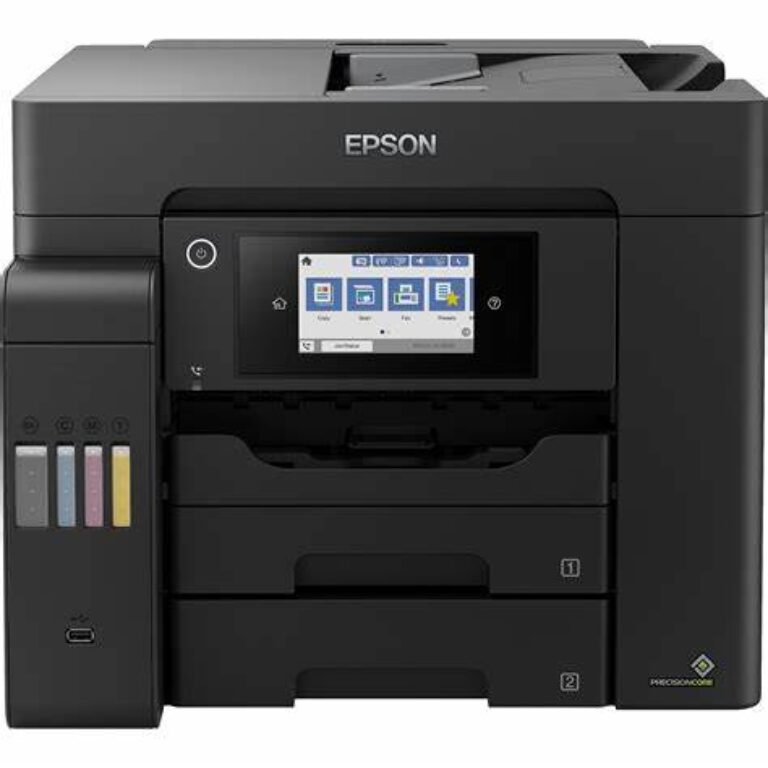 Epson EcoTank L6550 A high-performance, multifunction A4 color ink tank printer offering print, scan, copy, and fax capabilities with ultra-fast speeds, low cost per page, and wireless connectivity.