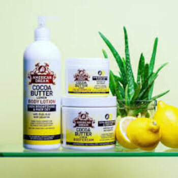 American Dream Cocoa Butter Lemon Brightening Cream Infused with Lemon Oil & Vitamin E 500ml