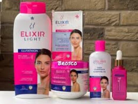 ELIXIR LIGHT LIGHTENING BODY LOTION SOAP DSR CREAM OR SERUM SPF 45