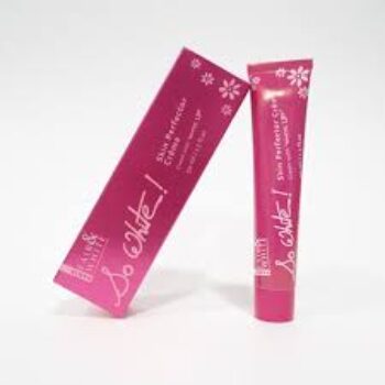 Fair and White So White Skin Perfector Cream 50ml Brightening Face Cream for All Skin Types Formulated to Remove Dark Spots Wrinkles