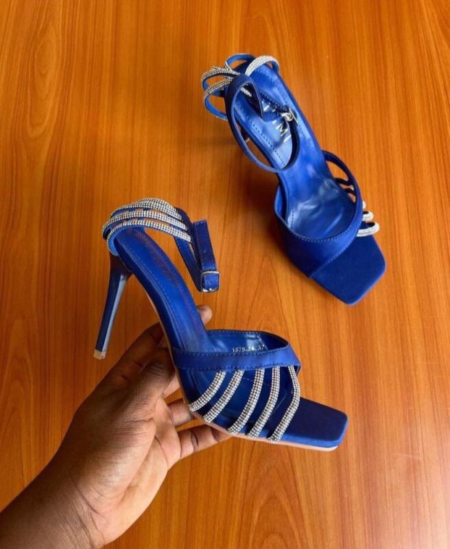 Women’s Wedding Dress Shoes High Heels Strappy Heeled Sandals Open Toe Ankle Strap Shoes for Shoes Wedding Bridal Homecoming