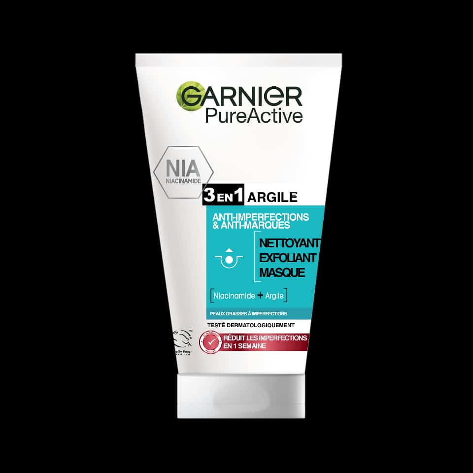 Garnier Skin Naturals Pure 3in1 Wash+scrub+mask : 150ml.
