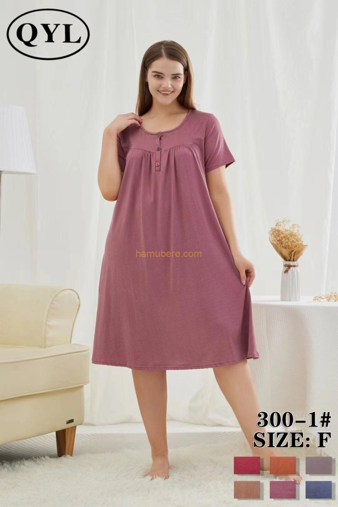 Novelty Clothing Summer Loose Night Dress Female Cotton Sleepwear Long Nightgown Casual Nightwear Short Sleeve Home Wear