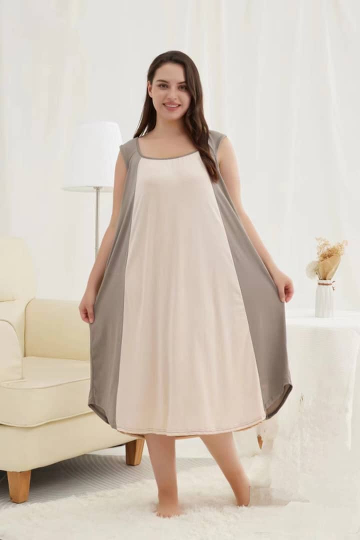 Women’s Nightgowns Sleeveless Night Gown Cute Wide Straps Long Sleep Dress