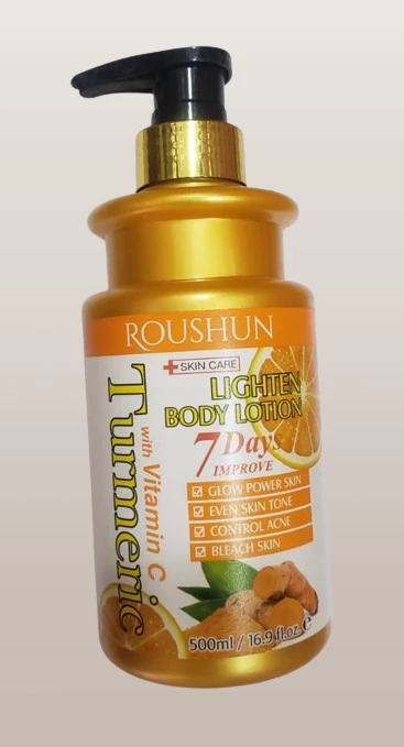 ROUSHUN” Body Lotion With Turmeric For Glowing And Soft Skin In 7 Days Reference -Cos-Ecla-0904
