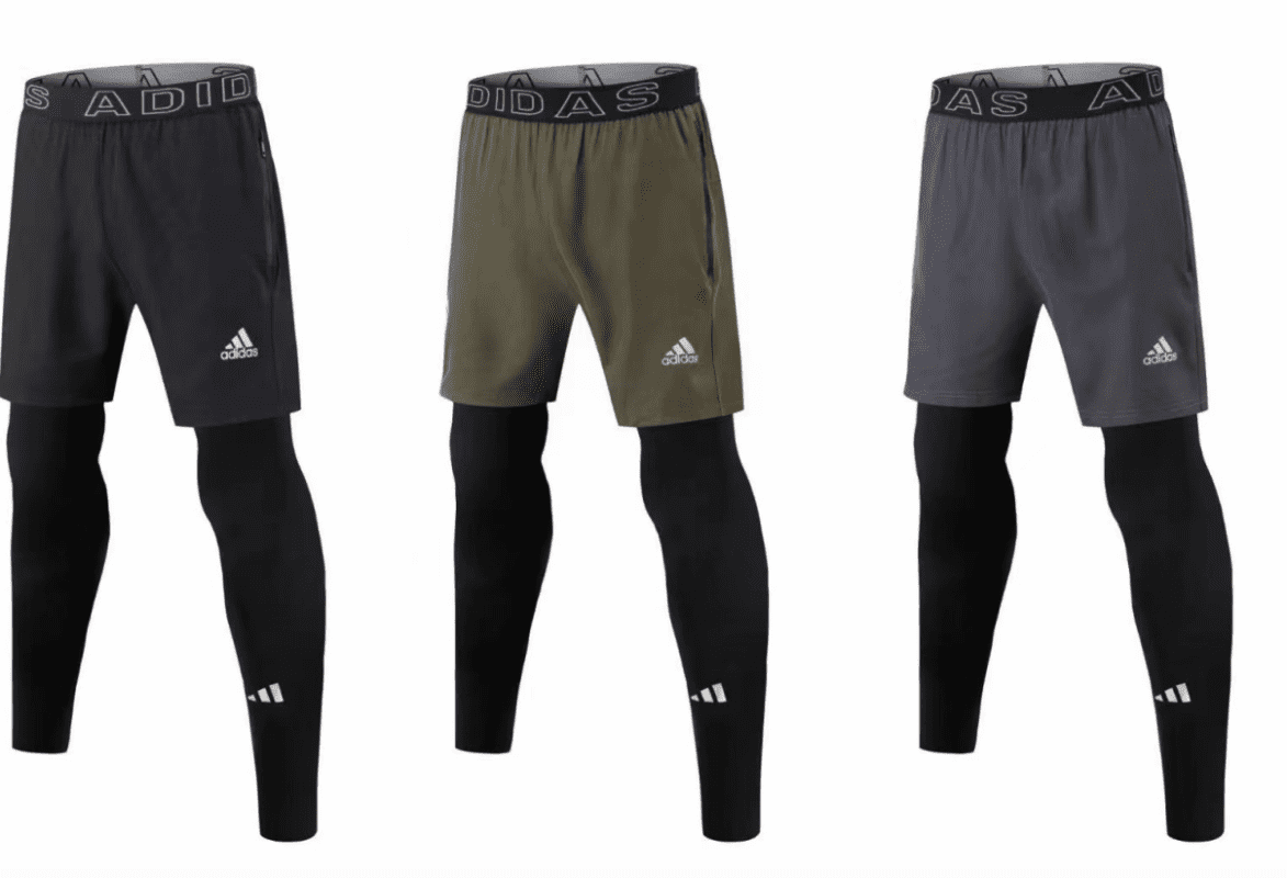 Adidas men’s shorts with underpants