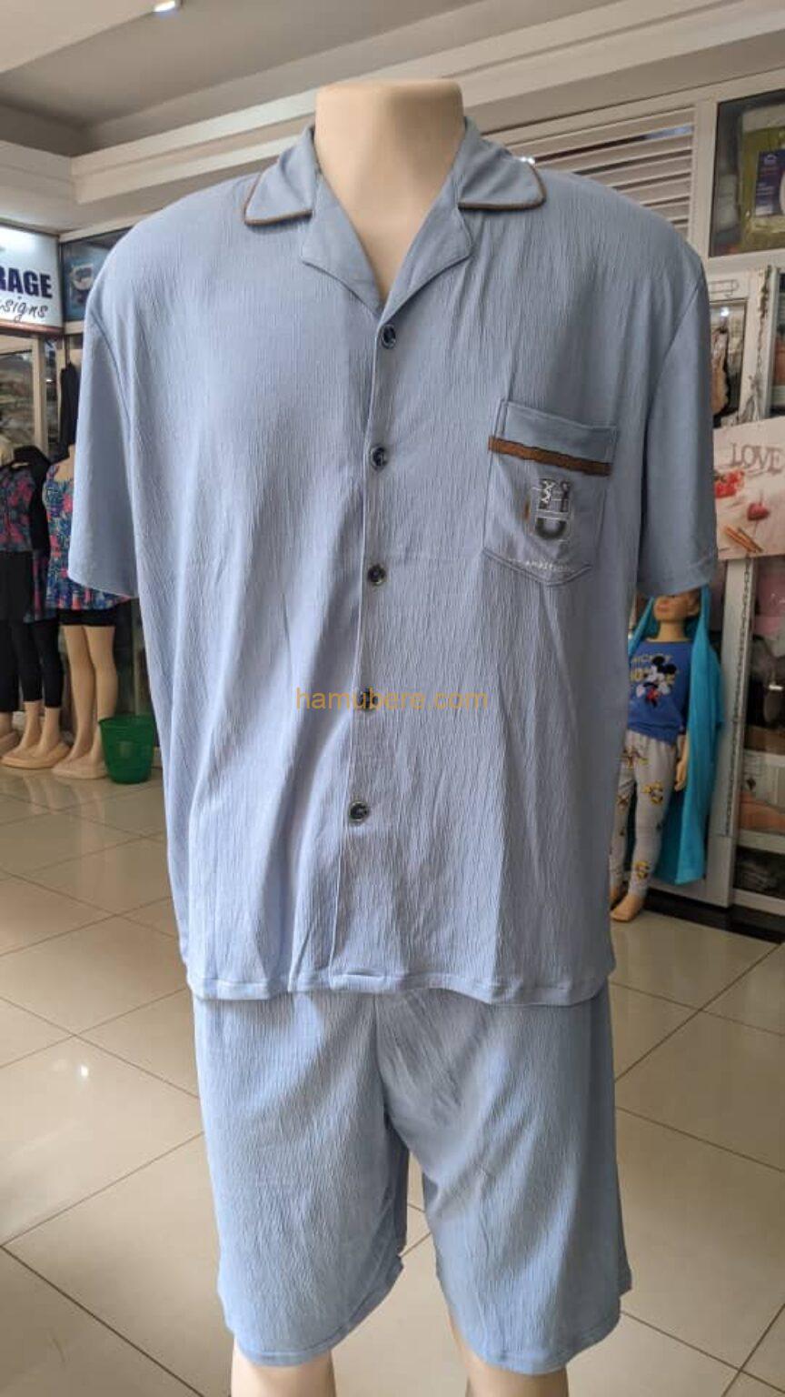 Summer Modal Short Sleeved Men’s Pajamas Sets Pijamas Hombre Button Cardigan Pyjamas For Men Sleepwear Suit Homewear