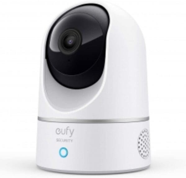 EUFY Security Solo IndoorCam P24 2K Pan & Tilt Home Security Camera Indoor, Plug-in Cam, Wi-Fi, Human & Pet AI, Voice Assistant Compatibility, Night Vision, Motion Tracking, Homebase not Compatible