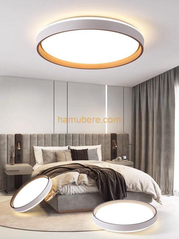 Close-to-Ceiling Lights Nordic Modern LED Ceiling Light Fixture Bedroom Round Dimmable Flush Mount Ceiling Lights Ultra-Thin Energy Saving LED Ceiling Lamp for Bathroom Kitchen Laundry Room Hallway(40