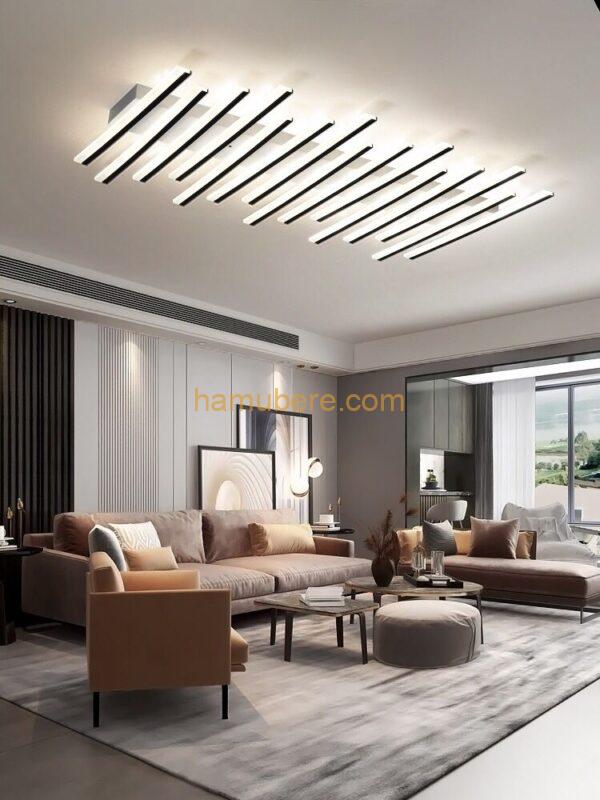 Quinn Linear Flush Mount Ceiling Light, 12/15 Lights