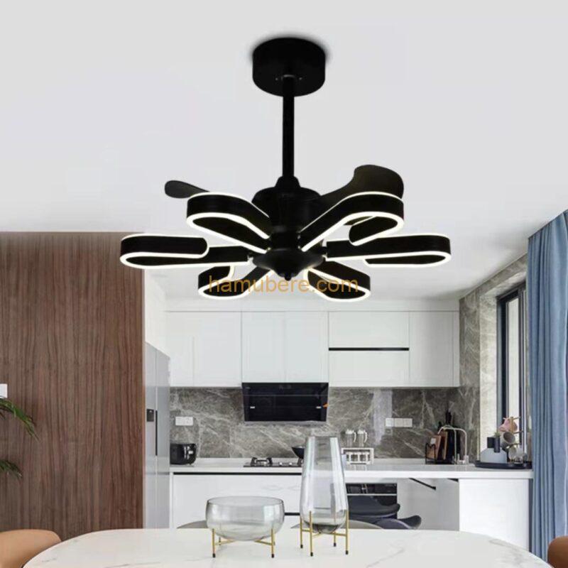 Contemporary Creative LED Lamp 3 Colors Ceiling Fans