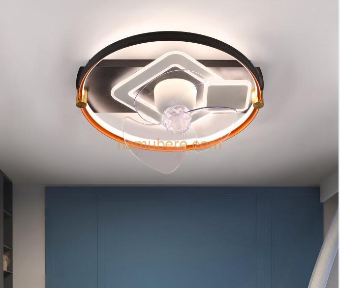 Reversible Fan with Ceiling Light,and Remote Control Silent 6 Speeds Bedroom Dimmable Led Fan Ceiling Light with Timer 108W Modern Living Room Quiet Ceiling Fan Light