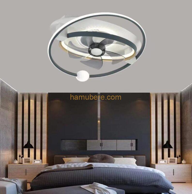 ELSAIL Ceiling Fans with Lamps Pink Ceiling Fan Light