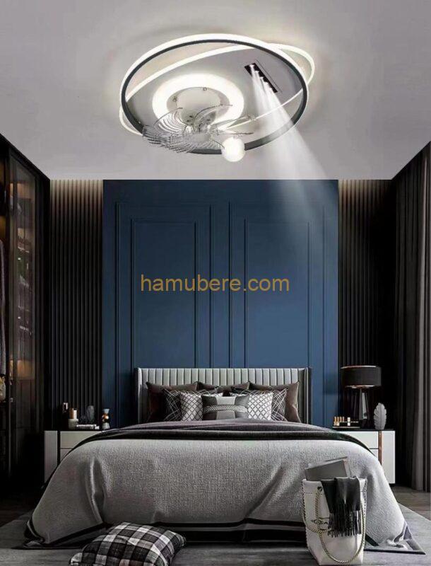 Modern led lamp with bladeless ceiling fan for children bedroom