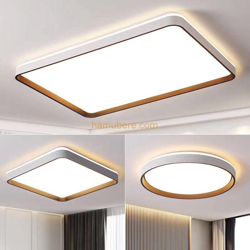 Modern Chinese Solid Wood Roof Ceiling Lighting Simple Bedroom Led Ceiling Light Nordic Acrylic Living Room Led Light Fixture