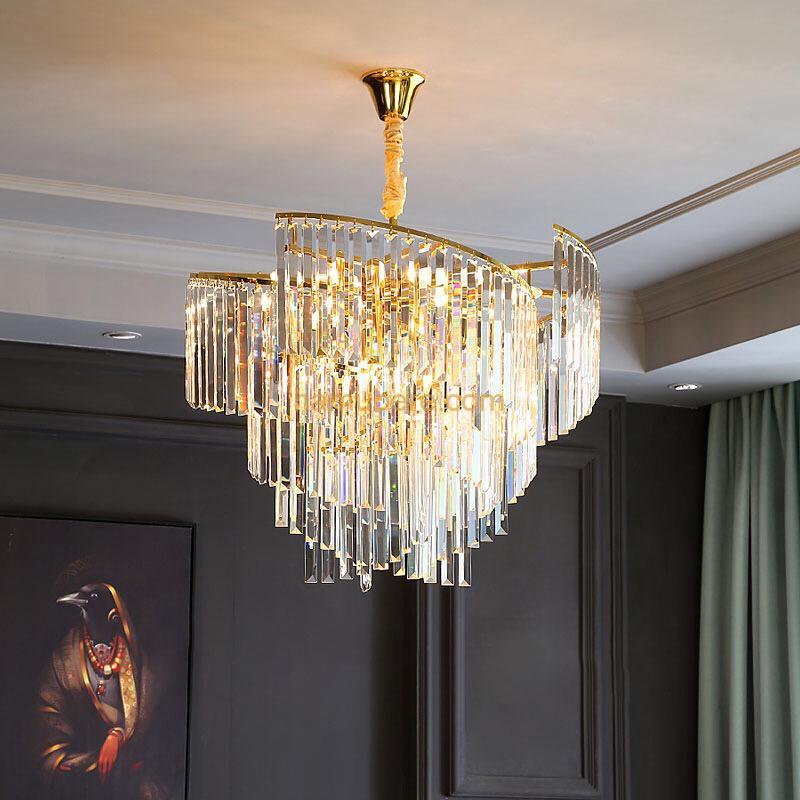 Modern Sparkling Crystals Chandelier