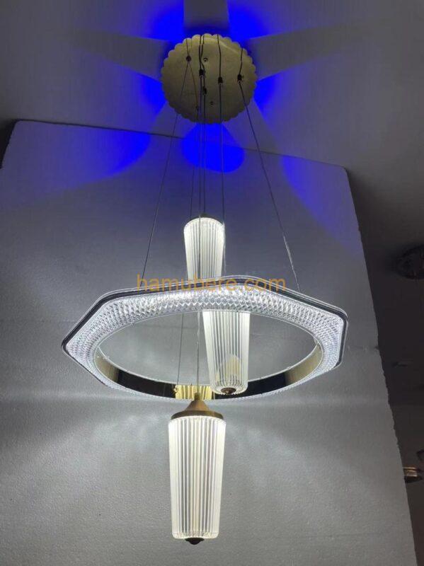 double-tiered pendant light.