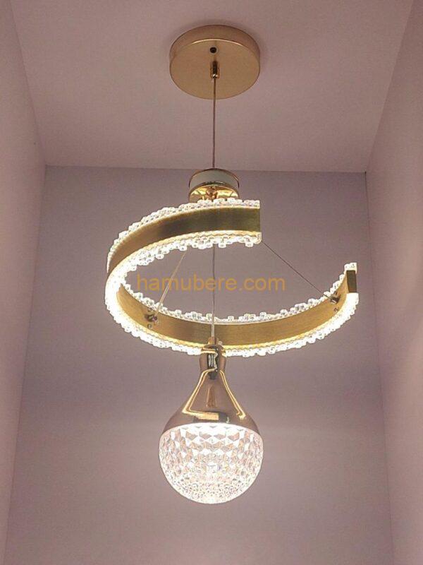 Modern LED Pendant Ring Chandelier Light, Height Adjustable Ceiling Hanging Lamp