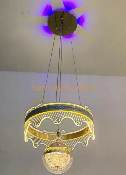 double-tiered pendant light.