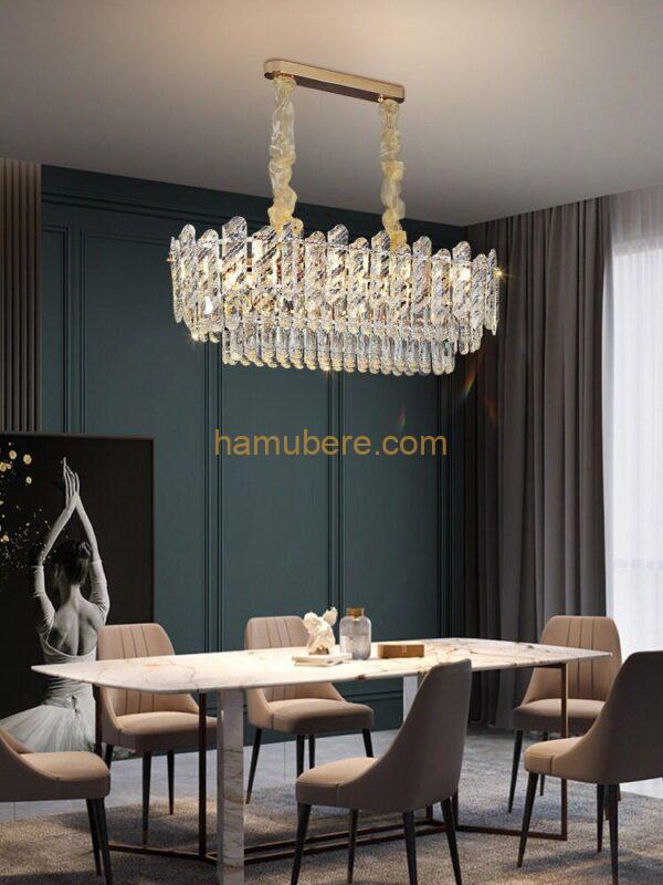 Luxury Modern Oval Crystal Chandelier 60x30cm 3