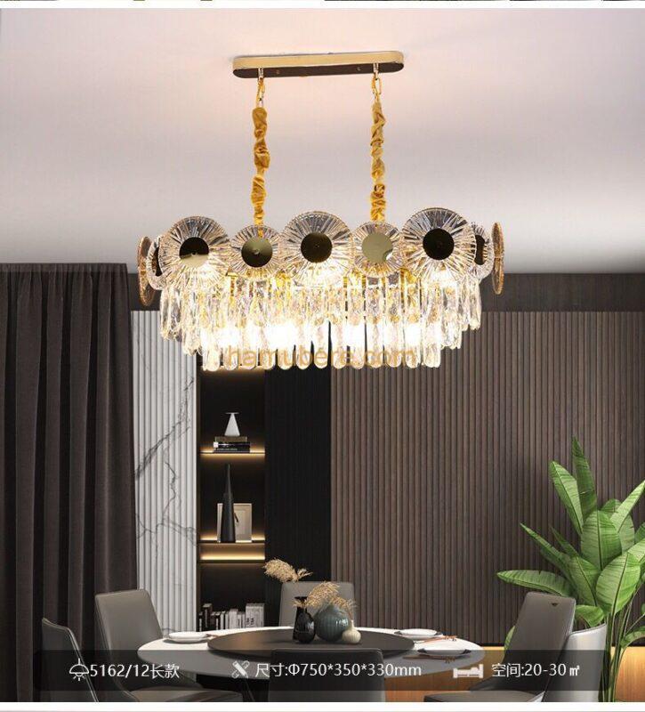 Glass Chandelier Creative Living Room Dining Room Lamp Bedroom Luxury Lamps