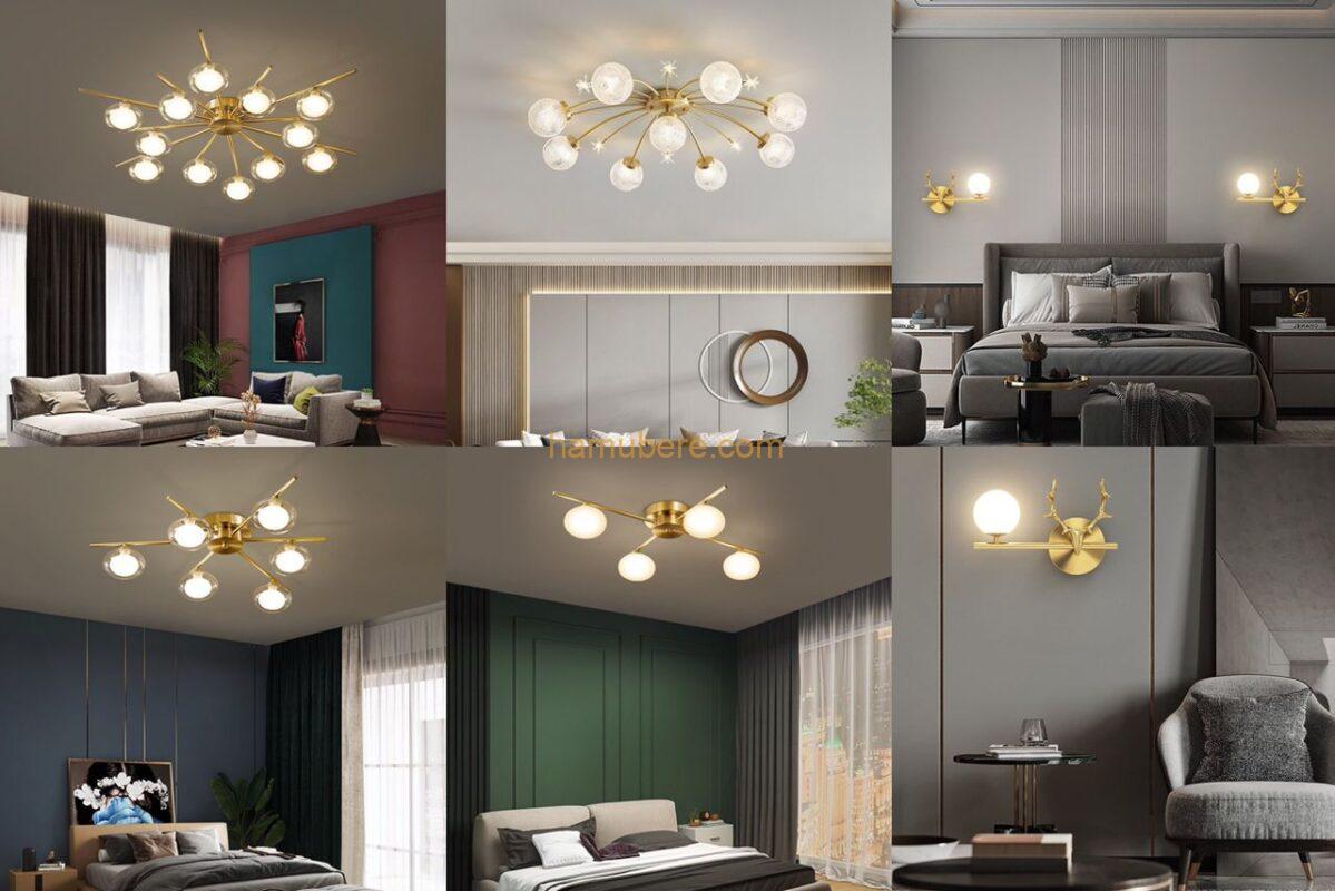 Sky Rose LED Ceiling Lamp Nordic Chandeliers for Bedroom Living Room