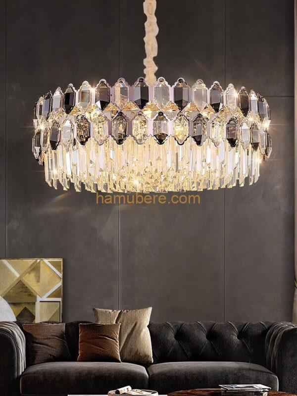 Light Luxury Crystal Chandelier Postmodern Luxury Atmosphere Living Room Dining Room Bedroom Lamp New Personality Creative