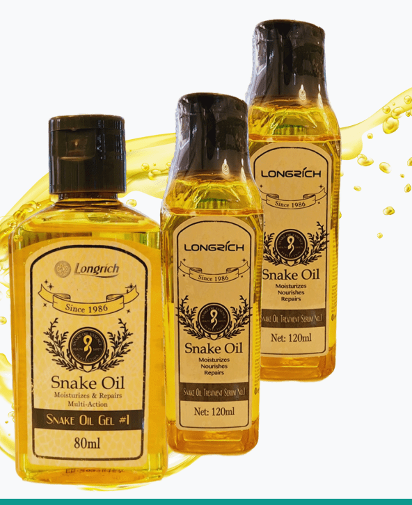 SNAKE OIL .Enhances skin complexion  .Treats burn wounds  .Clears stretchmarks  .Relieves inflammation