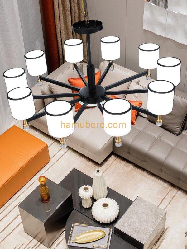 Nordic Style Double layered Glass Iron Lamp