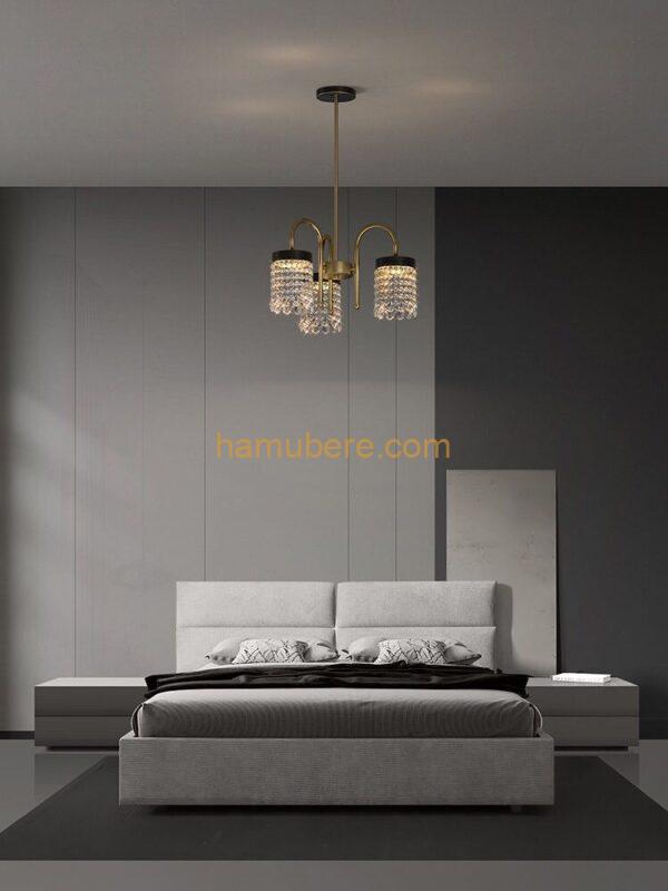 Modern Led Pendant Lamp Bedroom Bedside with Rotatable Spotlight Living Room