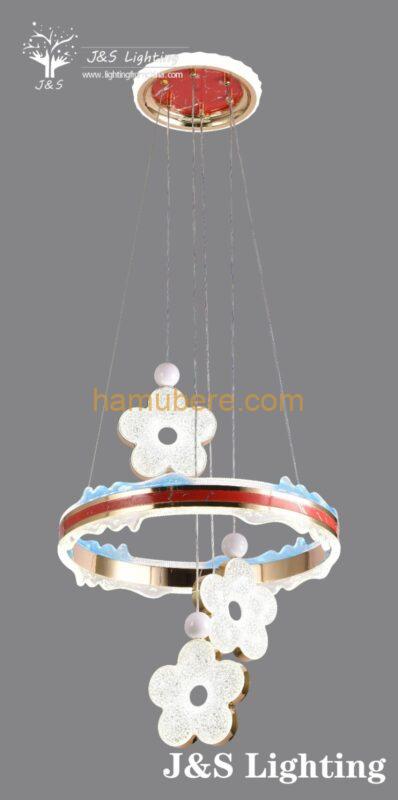 LED Starry Sky Chandelier Flower Design Children’s Room Pendant Light