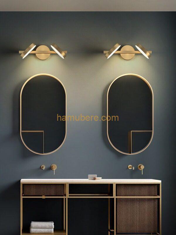 Wall Light Candelabra Brass LED Mirror Light Bathroom Lamp