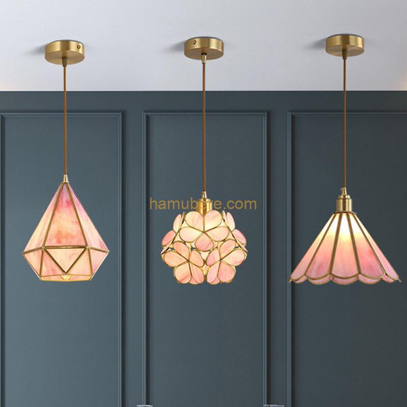 Chandeliers,Diamond Smulticolored Glass Hanging Lights