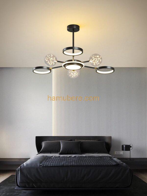 Chandeliers Nordic Living Room Ceiling Lamp Modern Minimalist Creative Projection Star