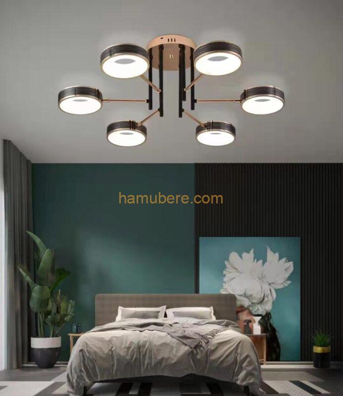 Lights Led Golden Ceiling Light,Iron Art Pendant Lights,Semi flush Mount