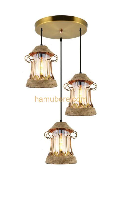 Glass Lampshade Chandelier, Rustic/Lodge Vintage Country Globe Painting Feature for Mini Style Designers Metal Living Room Bedroom Dining Room