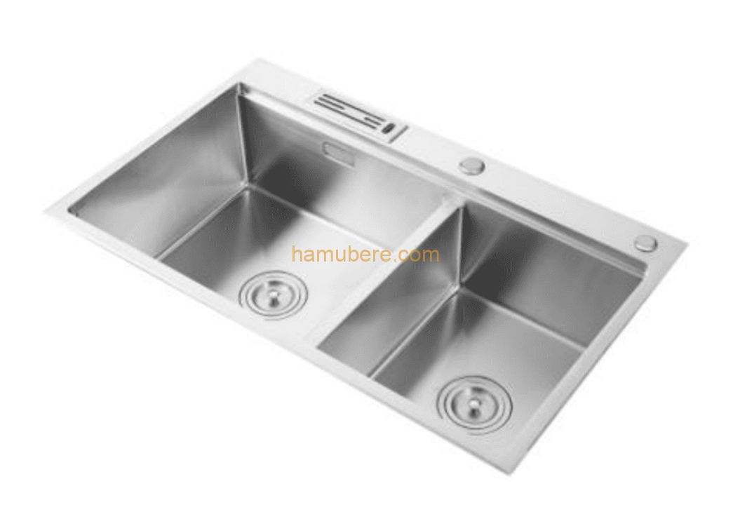 Sinks Kitchen Stainless Steel Large Size Double Bowl